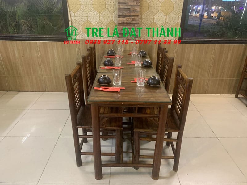 Bàn Ghế Tre Ép - BGTE010